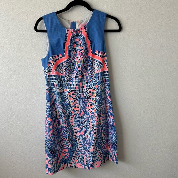 Lilly Pulitzer Tic Tac Tile Shift Dress - Picture 1 of 3